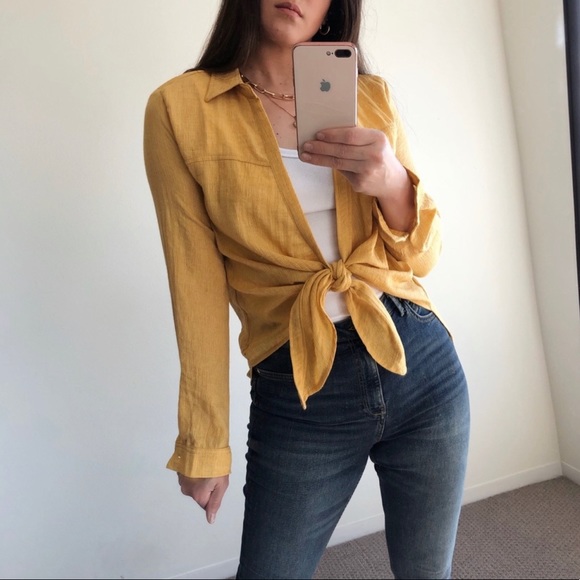 Tops - LAST S —Mustard summer top